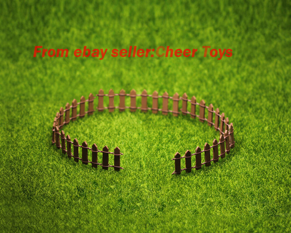 Miniature model ornaments fence fence fence railing potted micro landscape