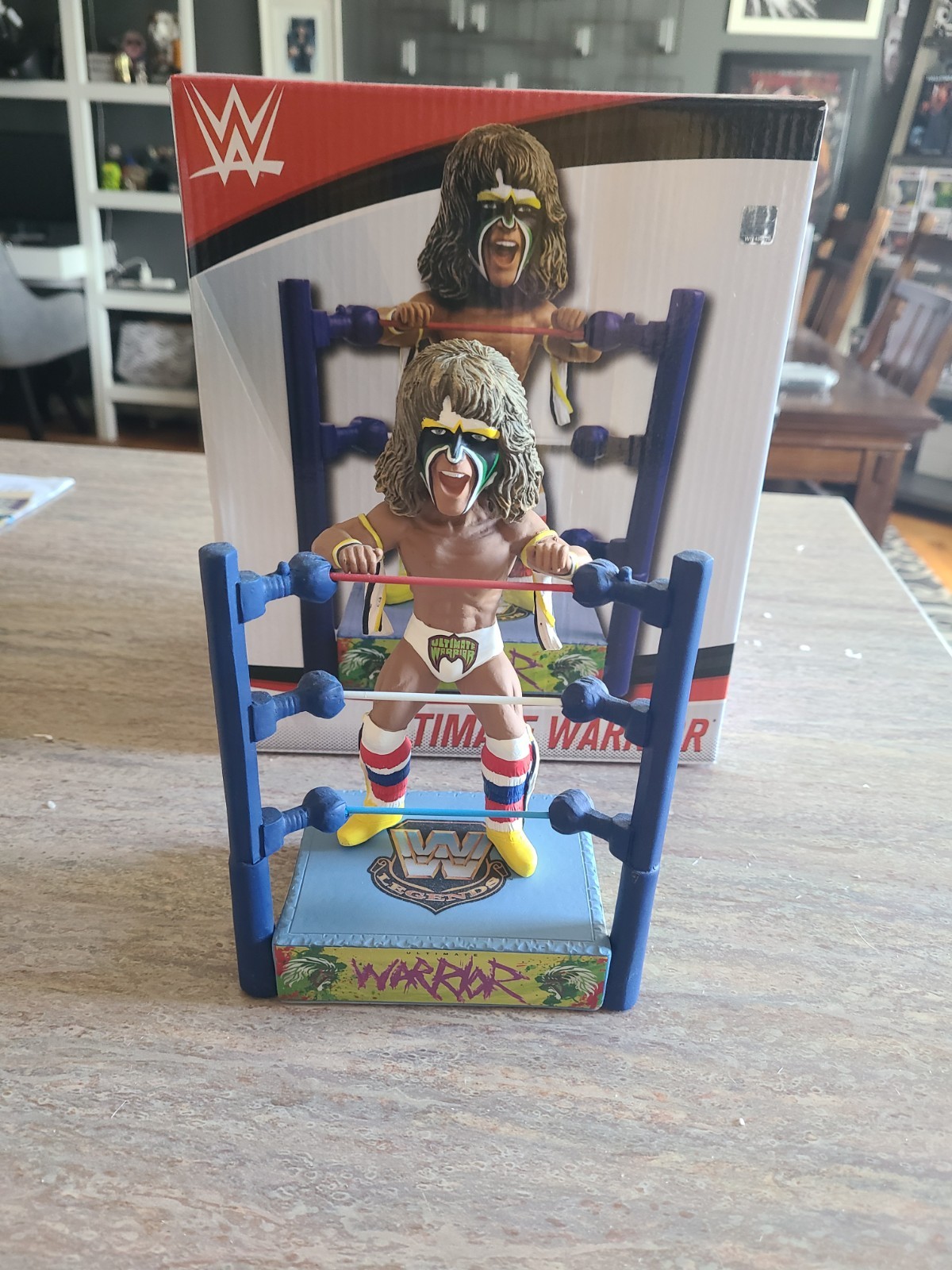 WWE Ultimate Warrior FOCO Wrestling Figure Collectible Statue White WWF /180