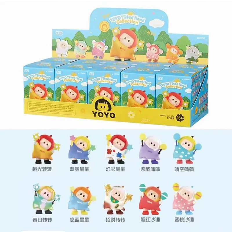 MINISO YOYO Tilted Head Series 20pcs of Basic Blind Box Mini Figure Confirmed