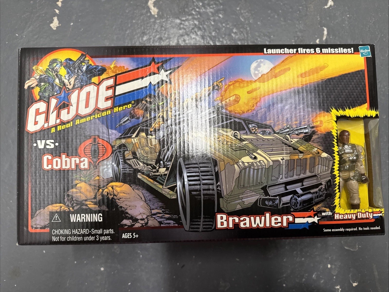 G.I. Joe vs Cobra Brawler Humvee Jeep Assault Vehicle with 3.75 Inch Heavy Duty