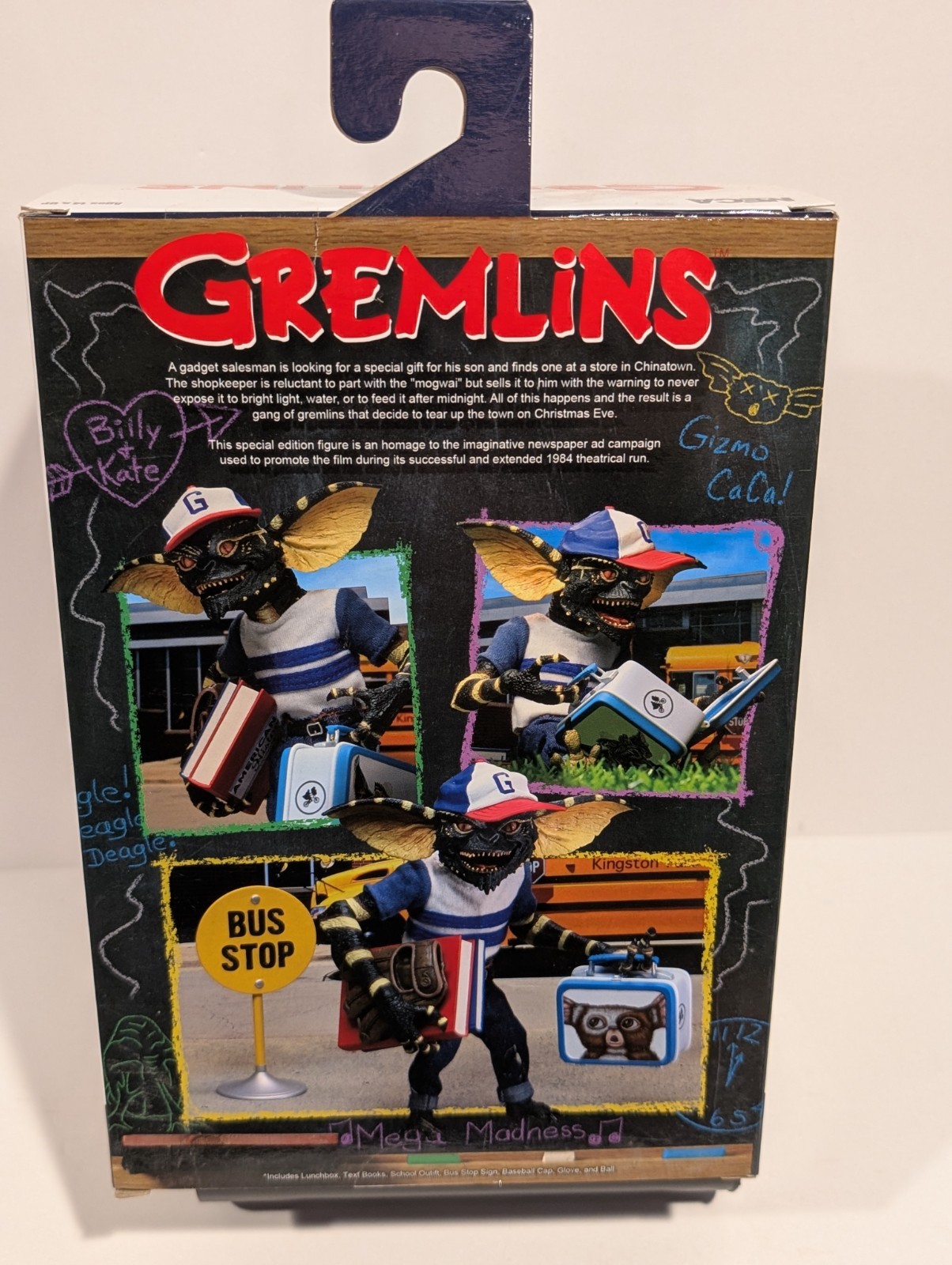 NECA Gremlins Ultimate Back to School Gremlin 7&Prime; Scale Action Figure 1984 BNIB