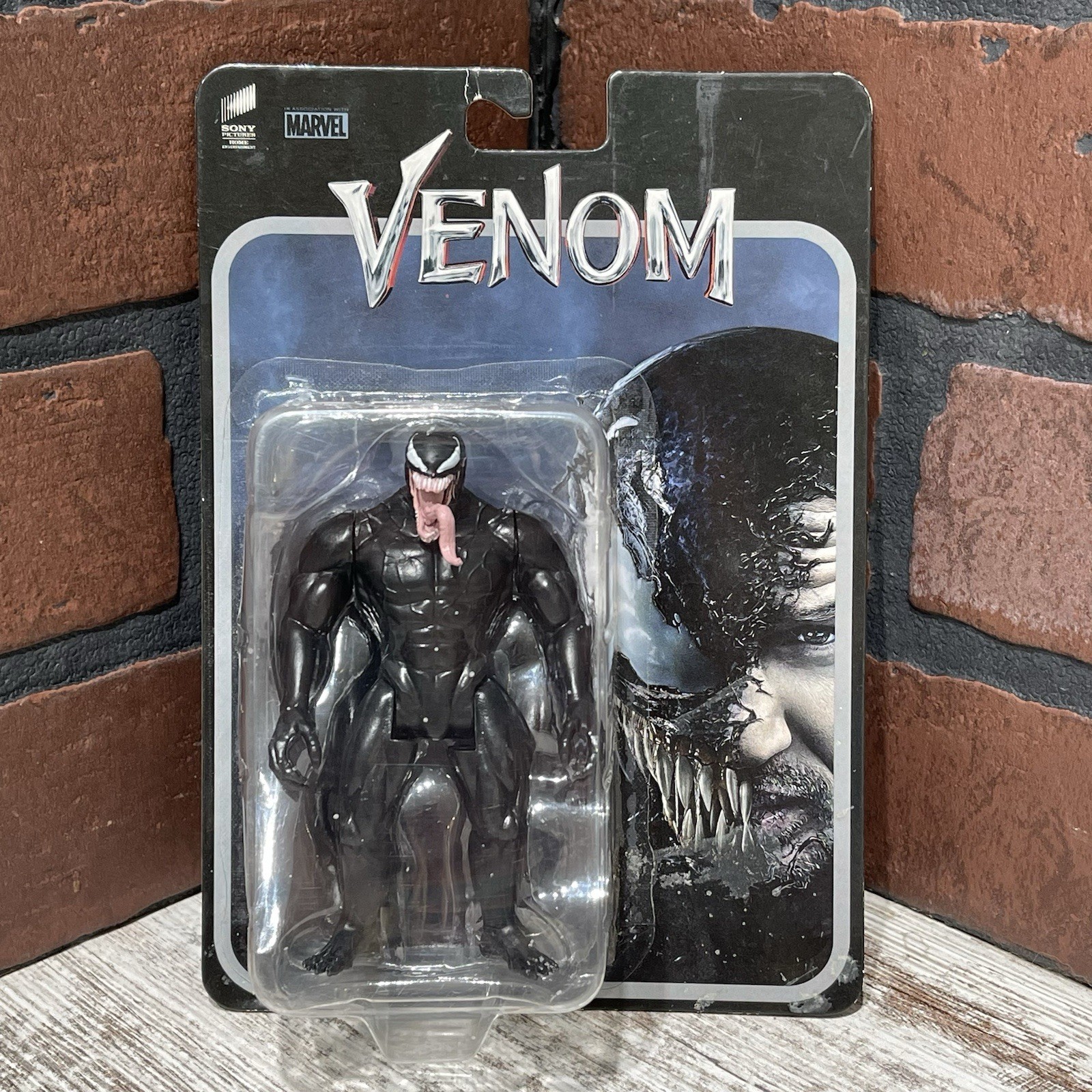 2018 Marvel Sony Venom Blu-Ray Promo 🔥 Retro 3.75&Prime; Scale Figure —FAST SHIPPING!