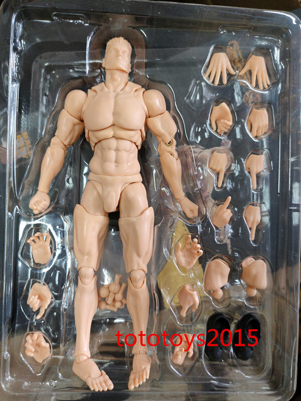 US Romankey 1/12 Yellow Super Flexible Man Body Male 6 »Joint Figure Doll Toy