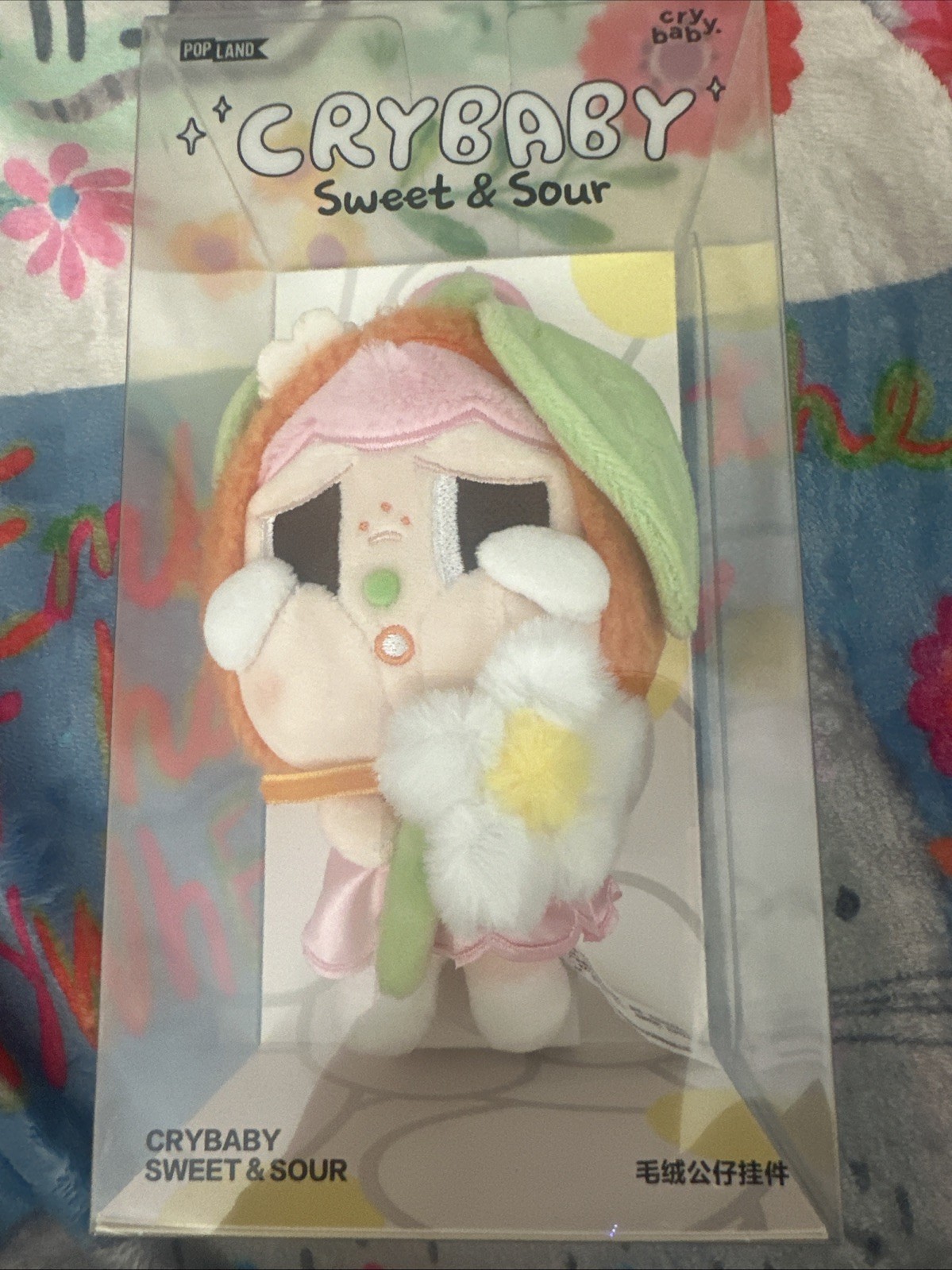 PopMart popLand Crybaby Sweet and Sour Plush doll pendant