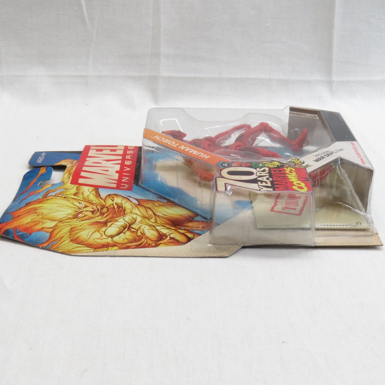 Human Torch Marvel Universe 70th Anniversary 2009 Hasbro Action Figure
