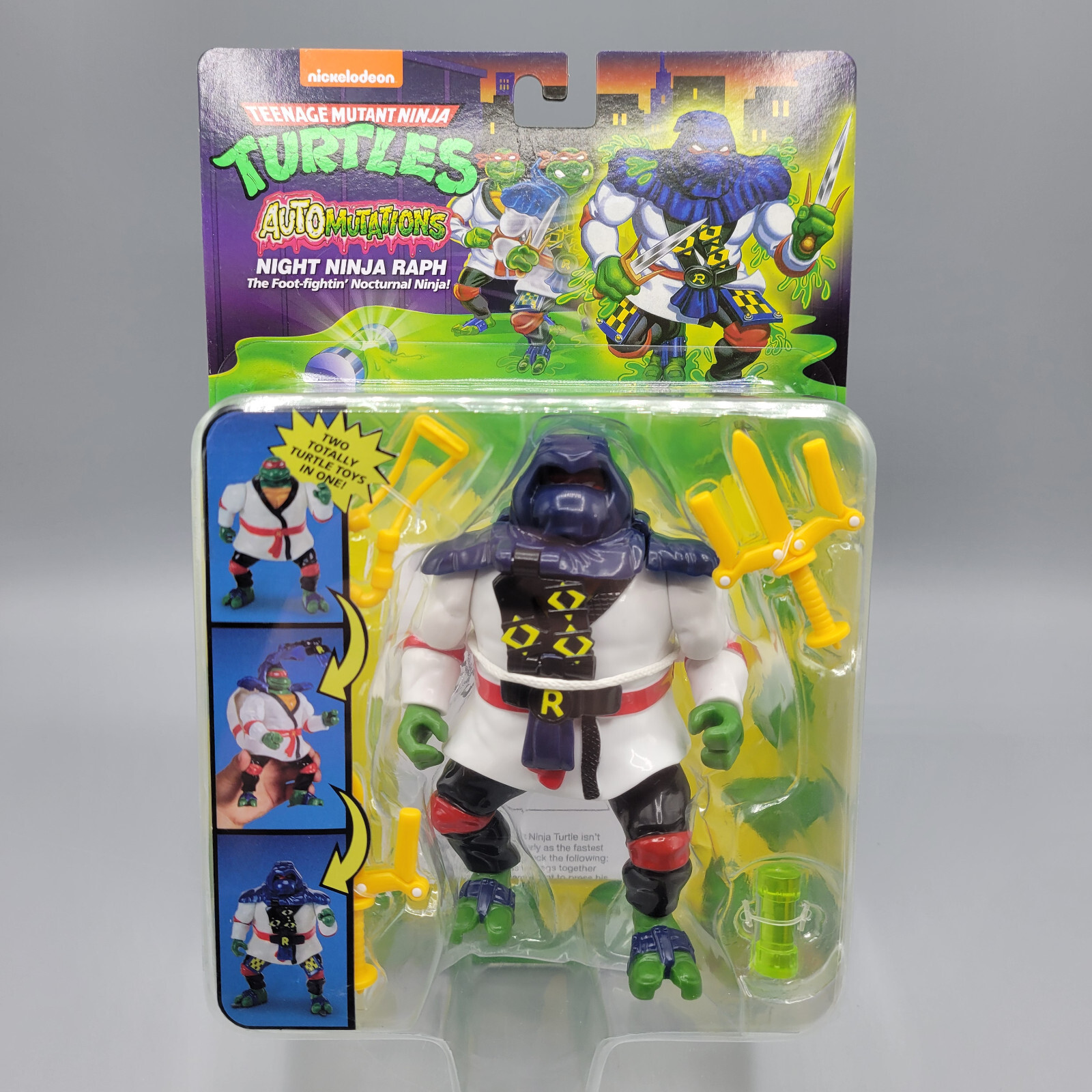Teenage Mutant Ninja Turtles Night Ninja Raph Auto Mutations Action Figure TMNT
