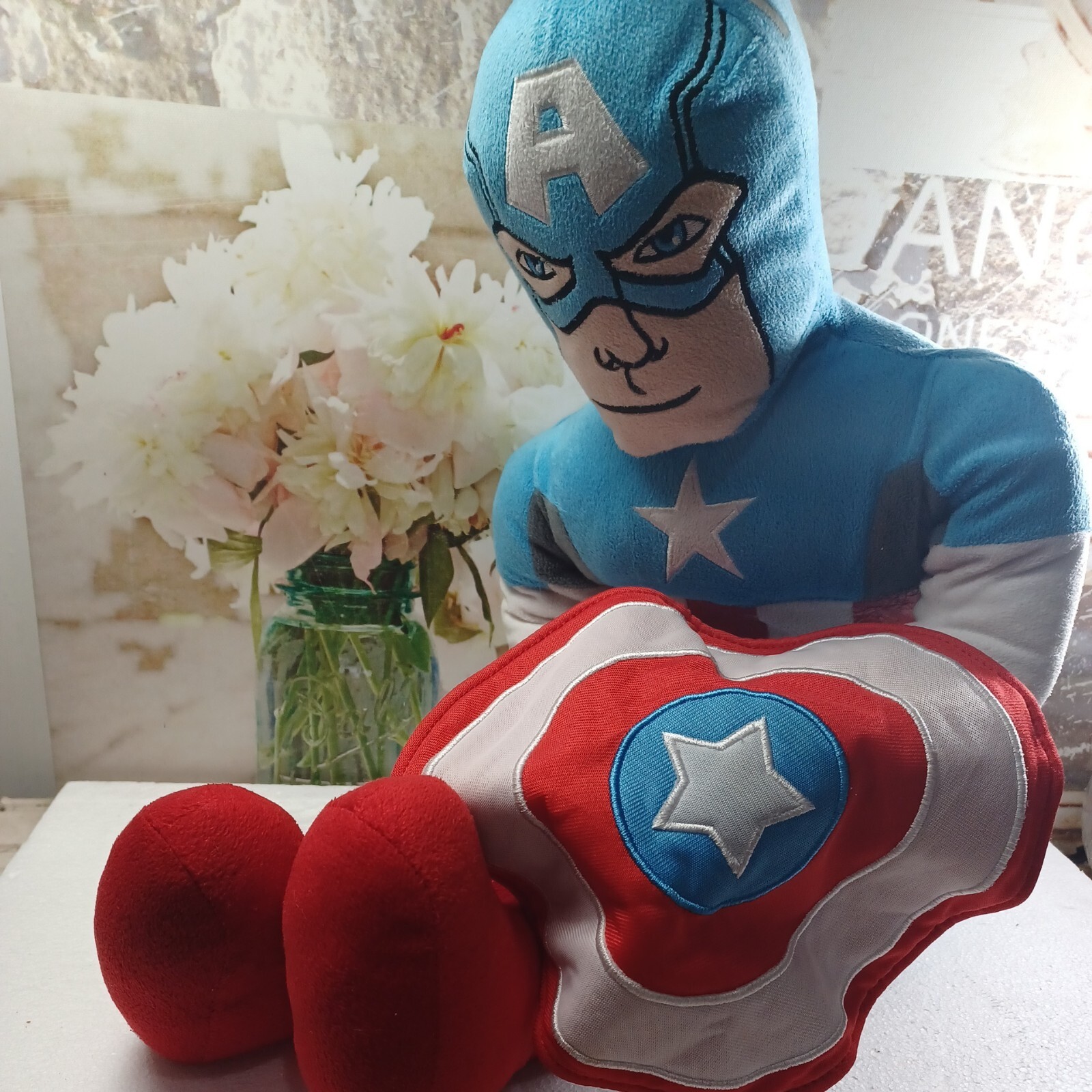 Marvel Avengers Captain America Plush Soft Doll Snuggle Pillow Buddy 24 Inches