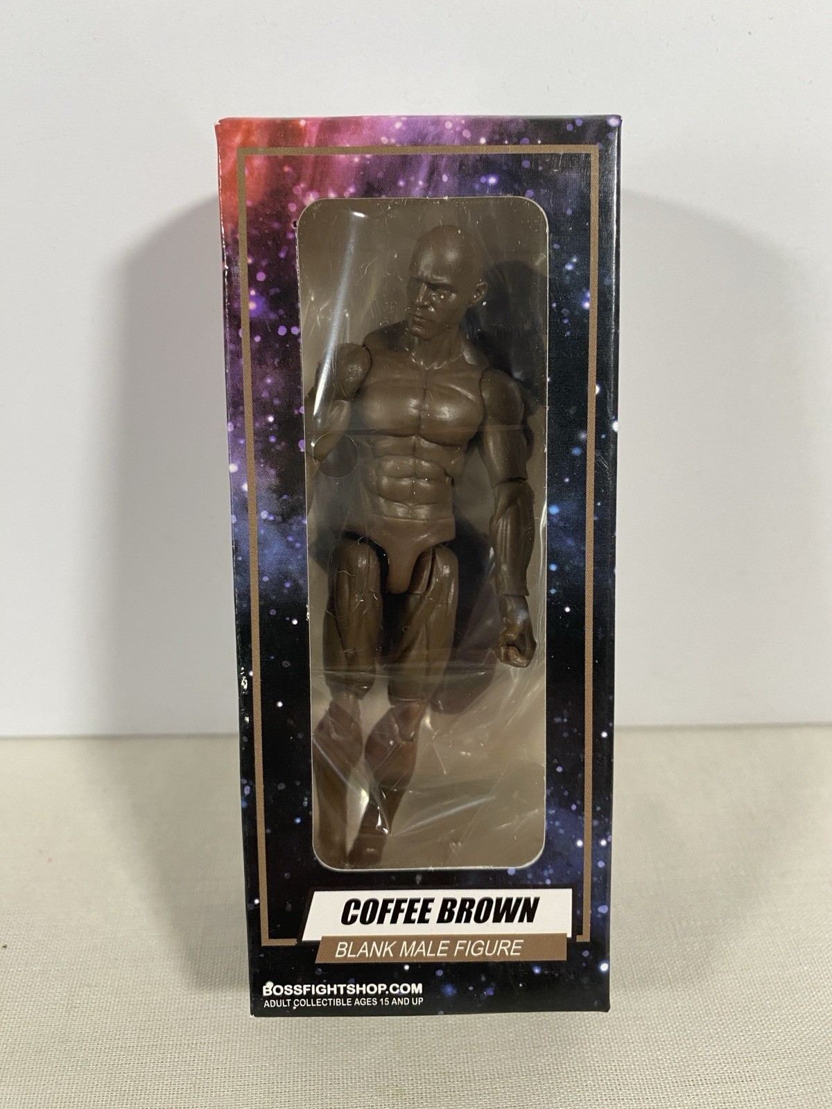 Vitruvian H.A.C.K.S. Coffee Brown Blank Male Figure 1:18 Hacks Boss Fight