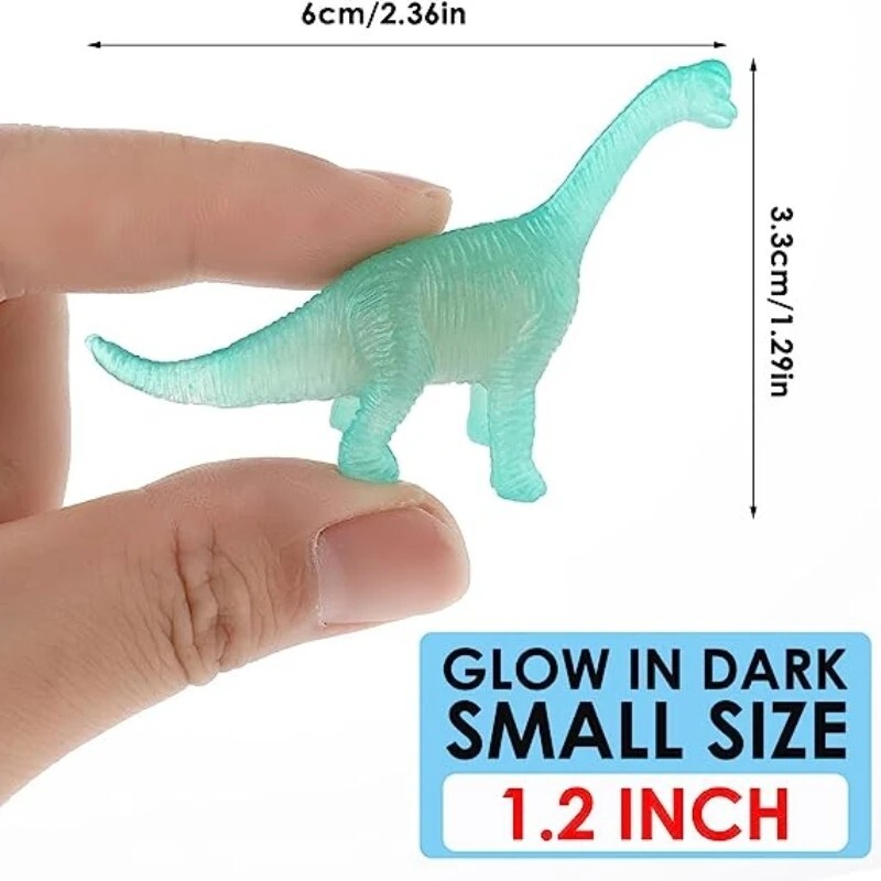 Figurine Dinosaur Phosphorescent Bundle 16 Pièces Child Toy Light Dark