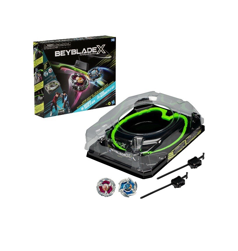 Beyblade X Xtreme Battle Set, Stadium, 2 Spinning Tops, 2 Starters (A27)