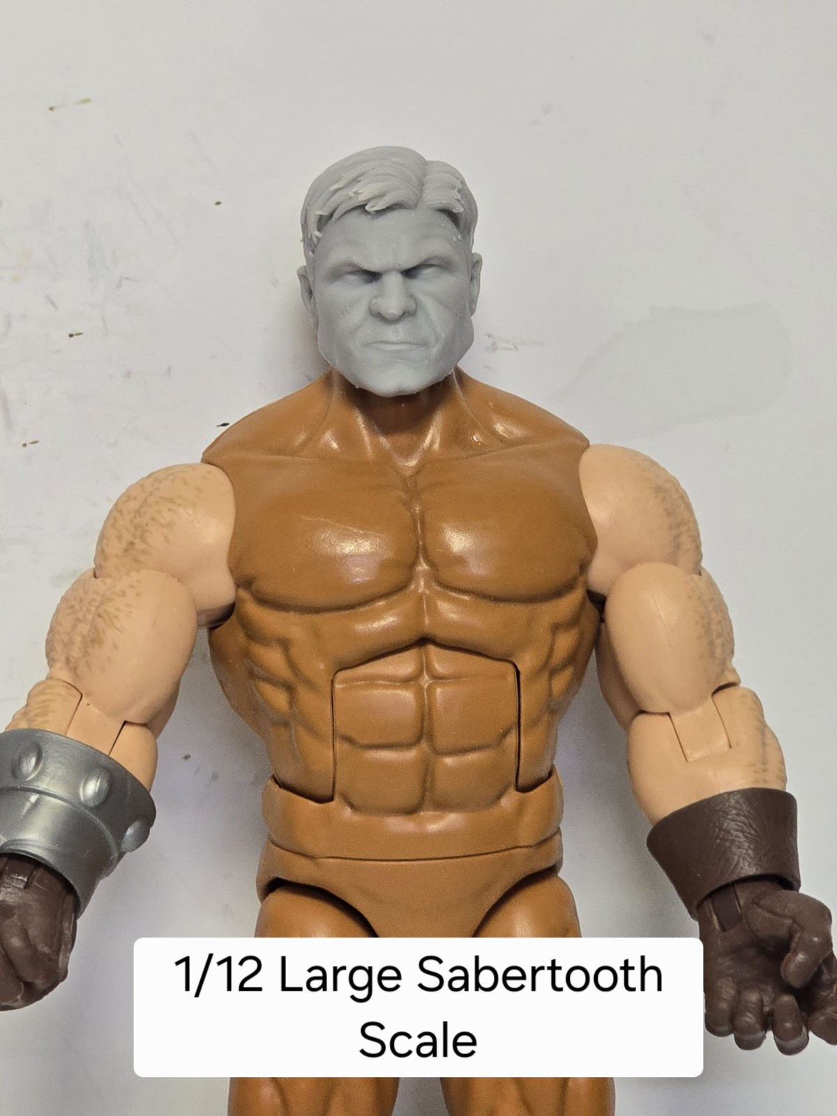 3d Print FORD THUNDERBOLT ROSS RED Hulk NORMAL Head SABRETOOTH BODY 1:12 Legends
