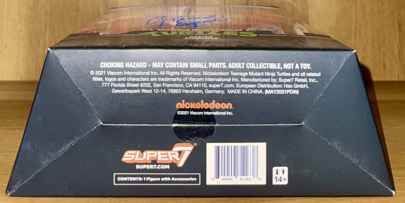 Super7 TMNT Ultimates Baxter Stockman Action Figure Signed Giancarlo Esposito