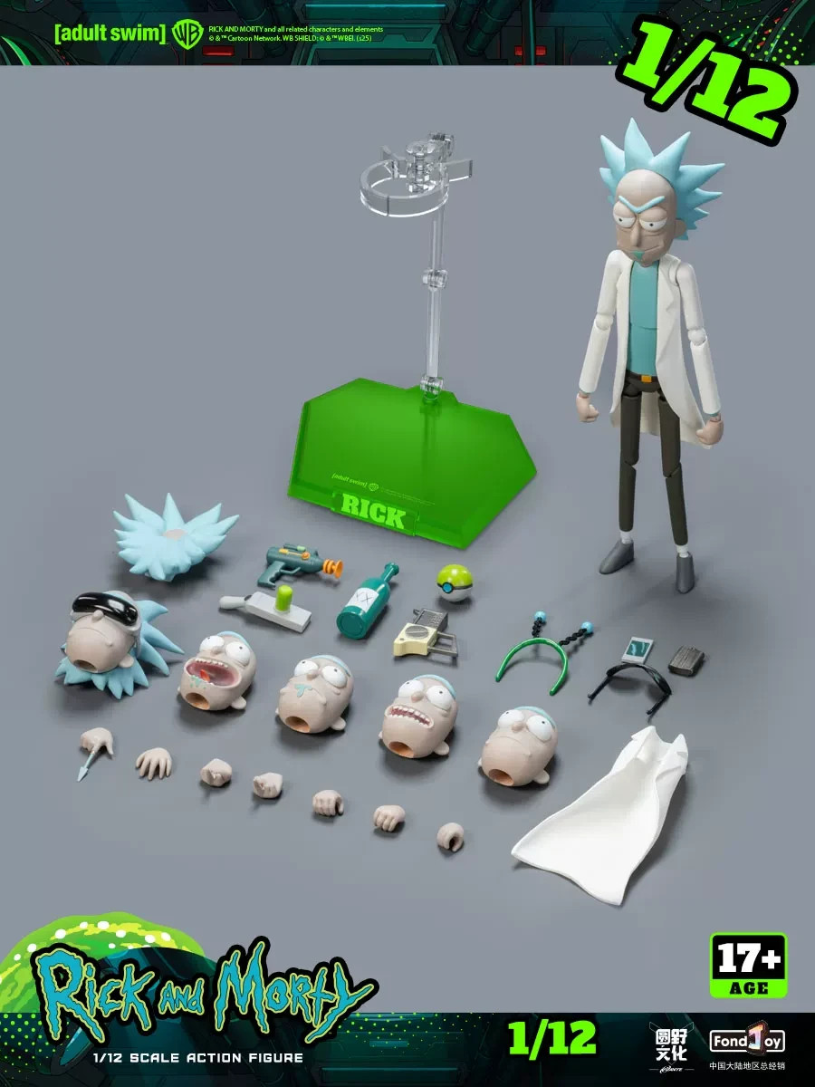 Fondjoy Morty Smith / Rick Sanchez 1/12 Action Figure In Stock