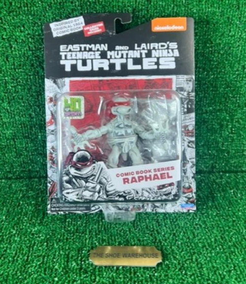 TMNT Ninja Turtles Raphael Black White Eastman Comic Book Series Playmates NEW