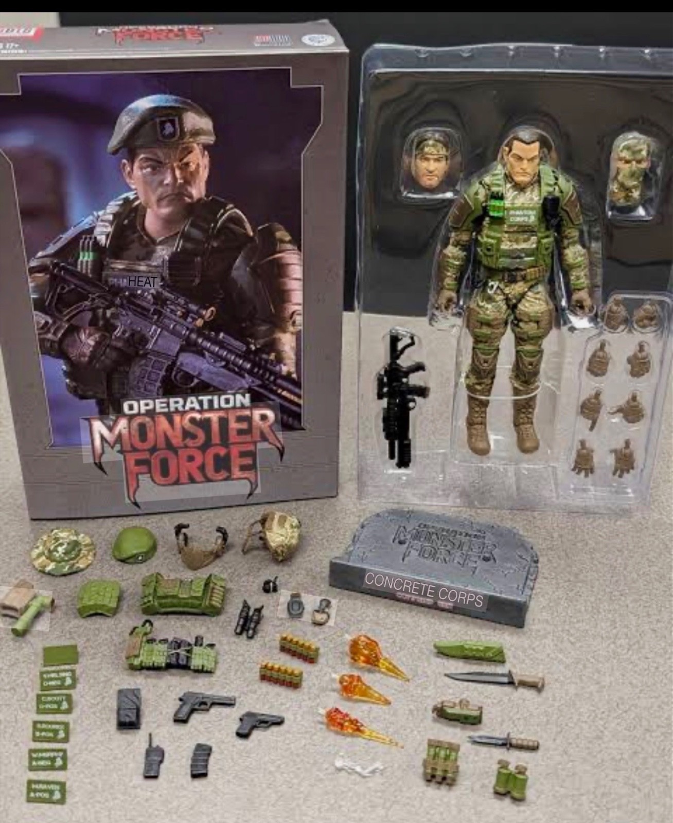 MONSTER FORCE PHANTOM CORPS LIEUTENANT RAVEN 1:12 FIGURE CON EXCLUSIVE SOLDOUT!!