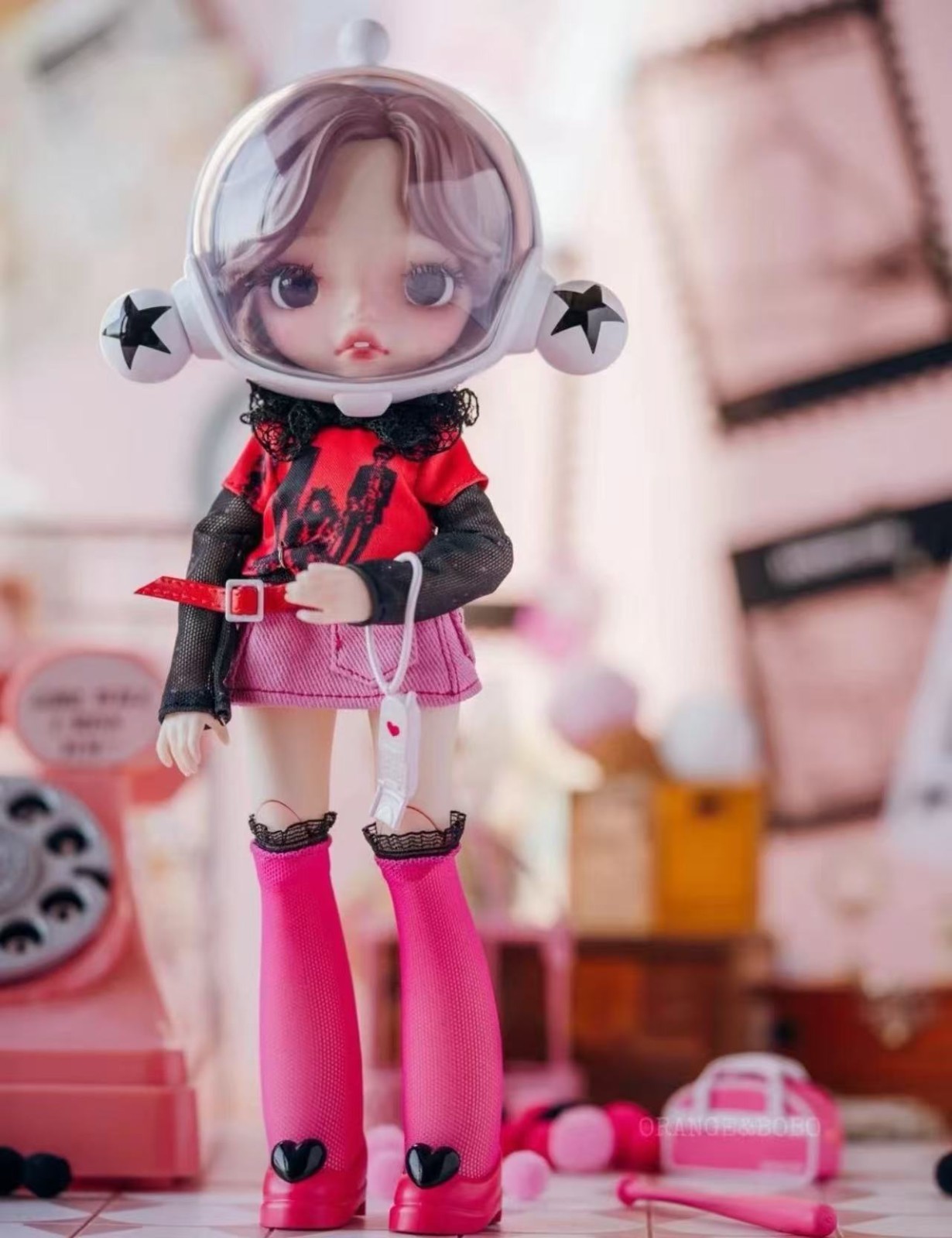 Authentic POP MART SKULLPANDA × « NANA »: Nana Komatsu 1/8 moveable doll brand new
