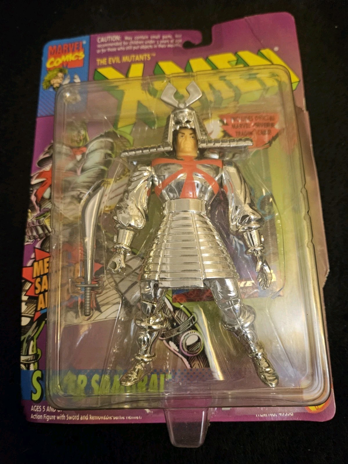 1994 Toy Biz Marvel X-Men Silver Samurai Comic Book Action Figure Evil Mutants