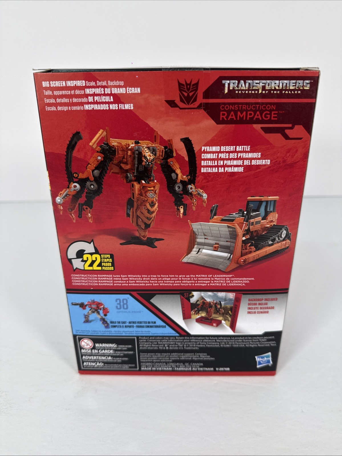 Transformers Studio Series 37 ROTF Voyager Class Constructicon RAMPAGE Hasbro