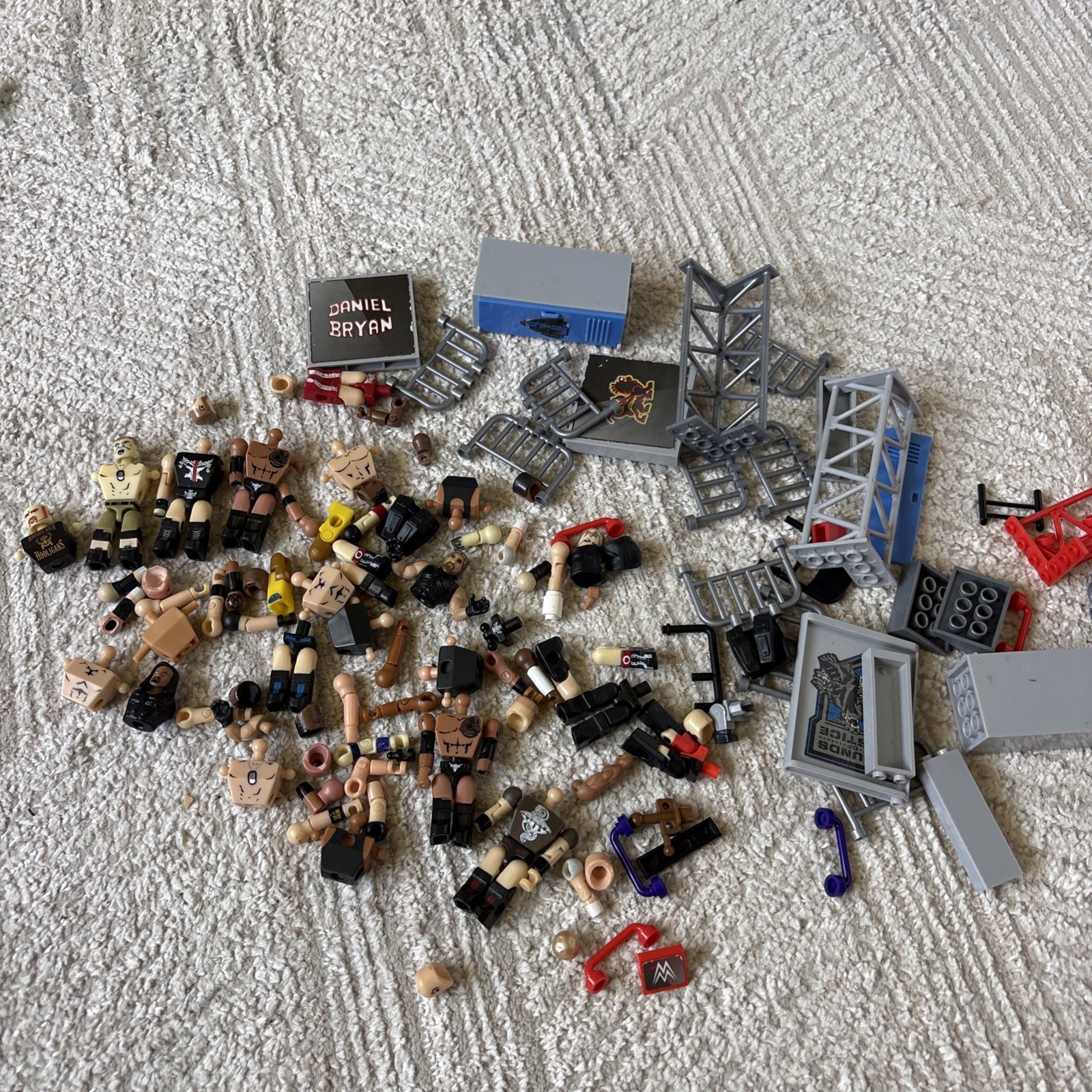 WWE C3 StackDown Mini Figure Lot The Rock John Cena Assorted Pieces