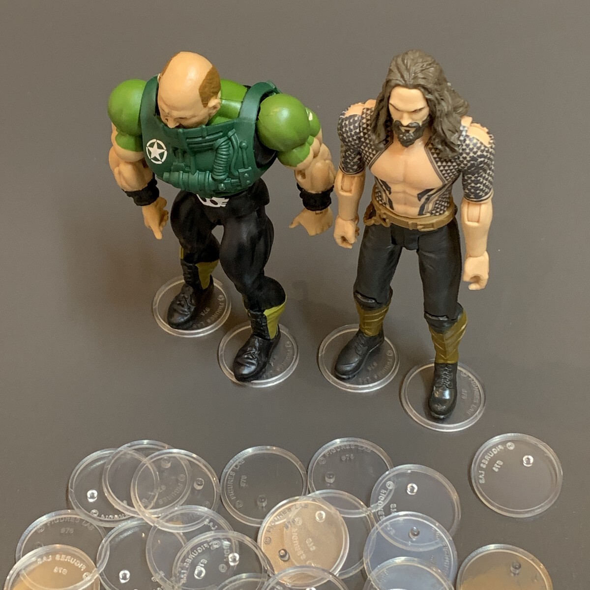 50Pcs Clear Display Stand Base for 6&Prime; DC MOTU Action Figures Model 32mm