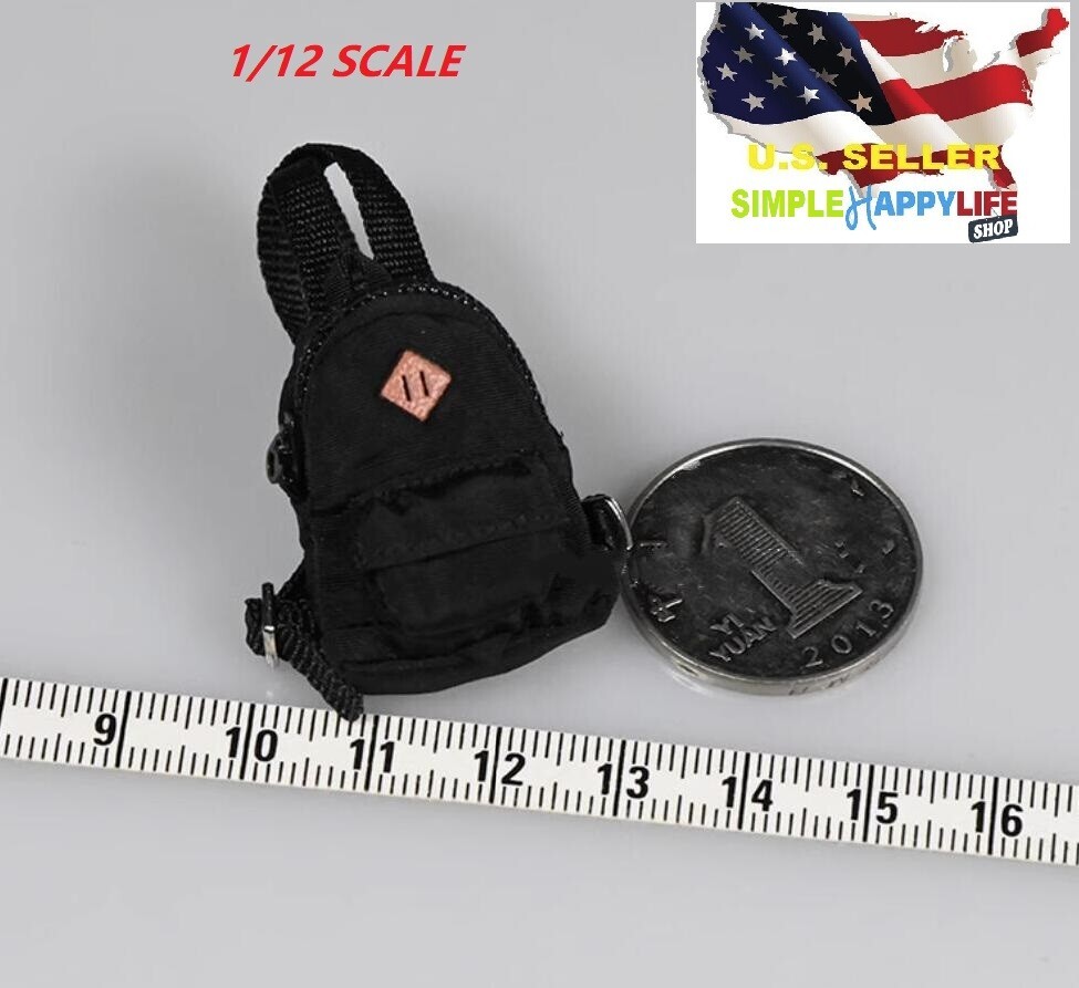 1/12 Scale school black backpack For 6 » Mezco ANT Figure MixMax Marvel ❶USA❶