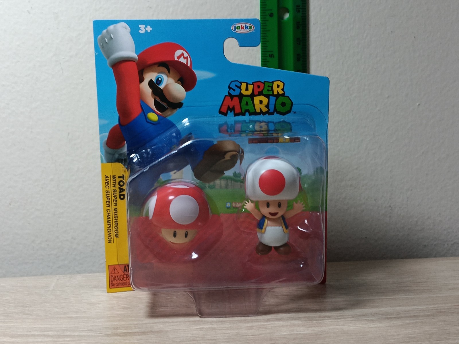 *FREE SHIP* 2.5&Prime; TOAD + MUSHROOM Super Mario Figure World of Nintendo Jakks