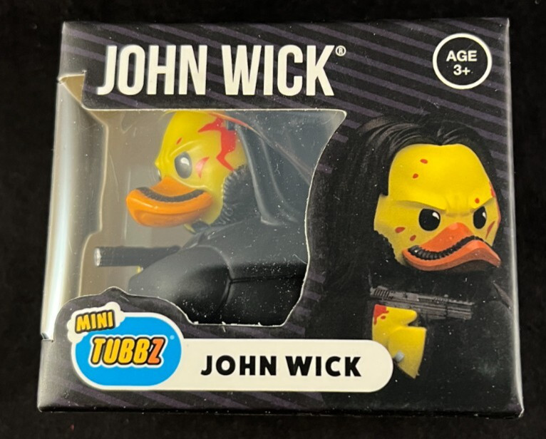 Mini Tubbz – Keanu Reeves – John Wick – Rubber Duck – Approx 2&Prime; High