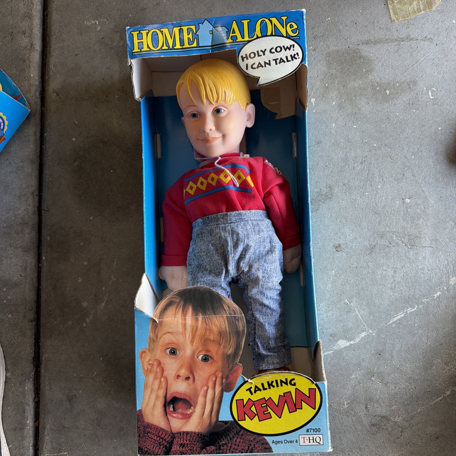 Kevin 18&Prime; Talking Doll Figure 1991 Vintage, Fast- Talking, Pull String
