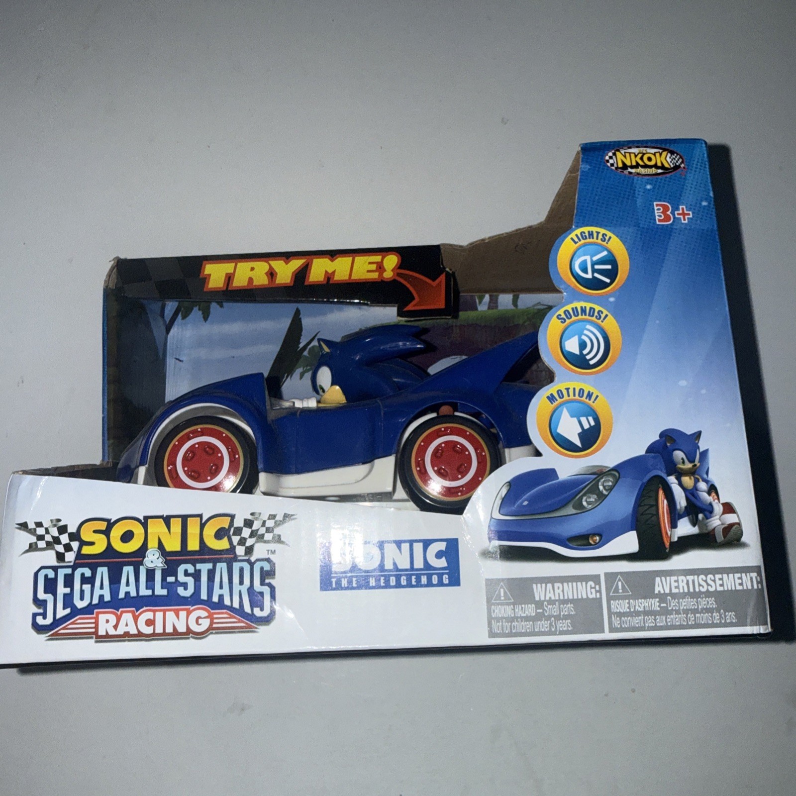 Sonic Sega All Stars Racing Nikok Battery Operated Car 2012