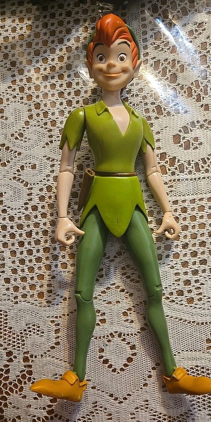 Disney Store Peter Pan, Captain Hook 12” + Tick-tock Action Figure Doll 1999
