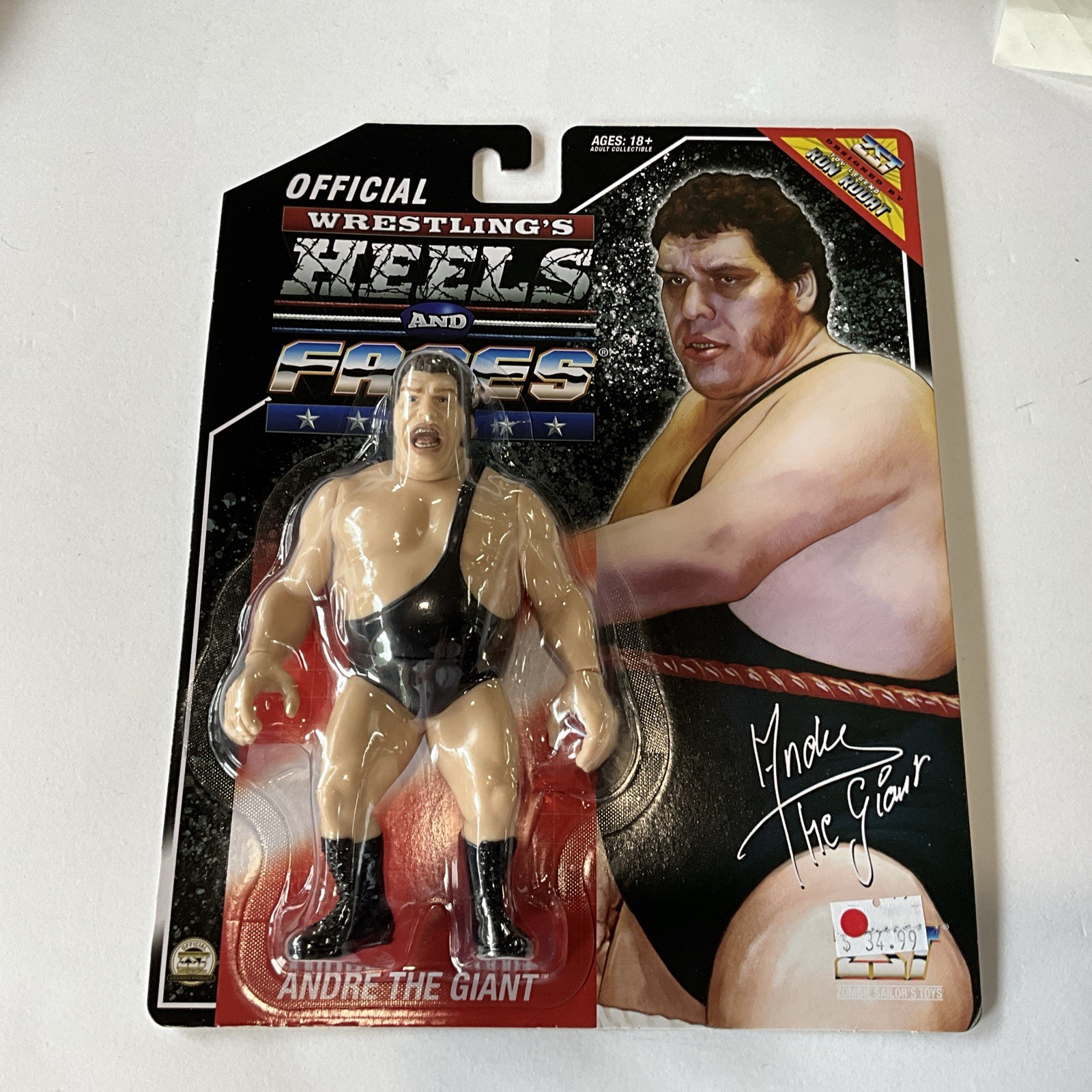 Wrestling&rsquo;s Heels and Faces Andre the Giant Black Strap Zombie Sailor&rsquo;s Toys NEW