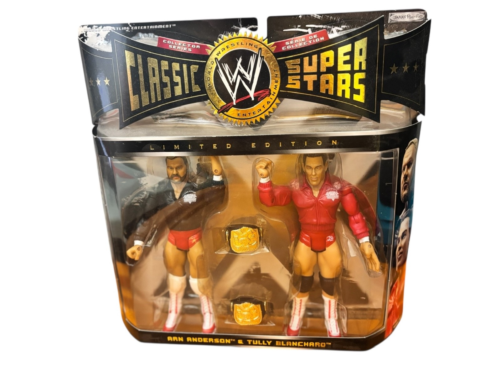 WWE CLASSIC SUPERSTARS ARN ANDERSON & TULLY BLANCHARD FIGURES 2007 SEALED