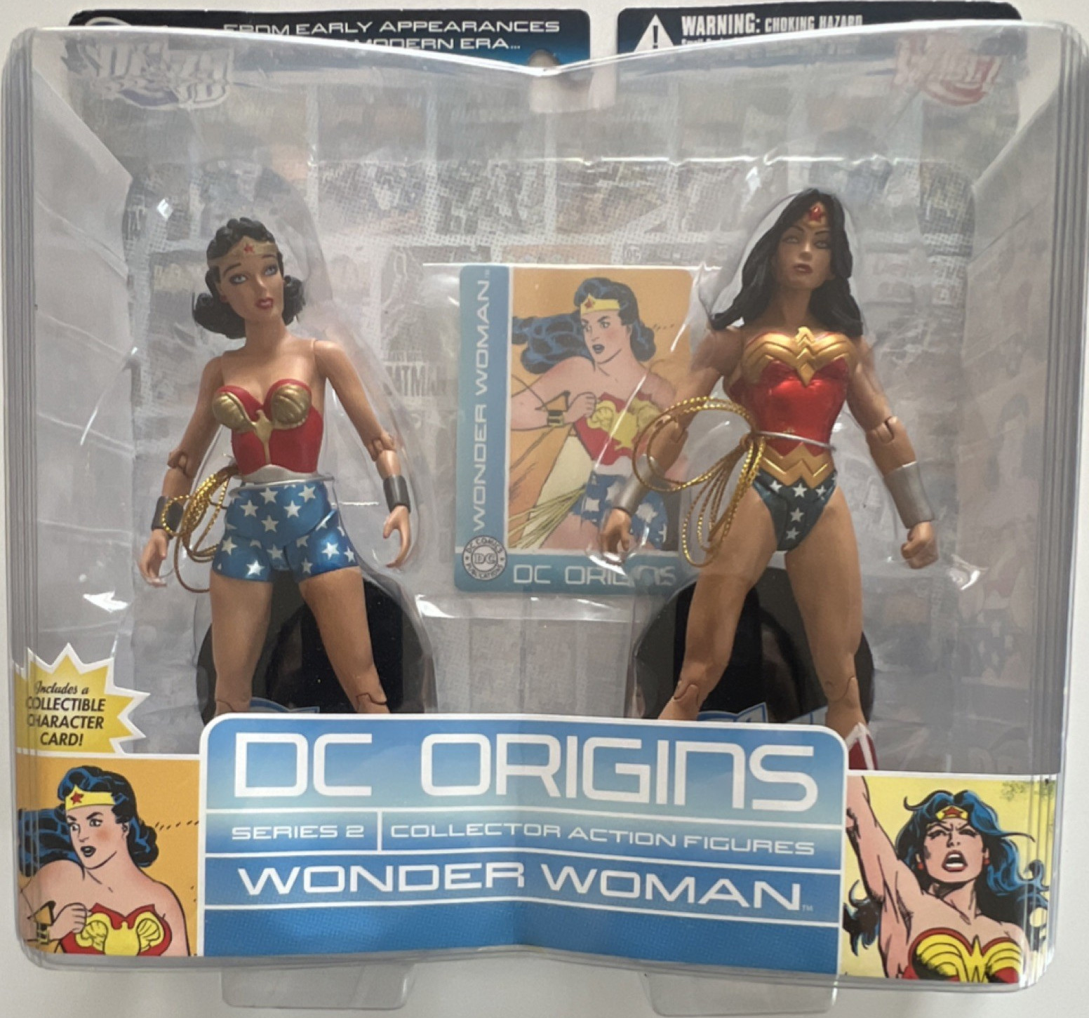DC Direct Wonder Woman Action Figures DC Origins Series 2 Boxed Collectible Card