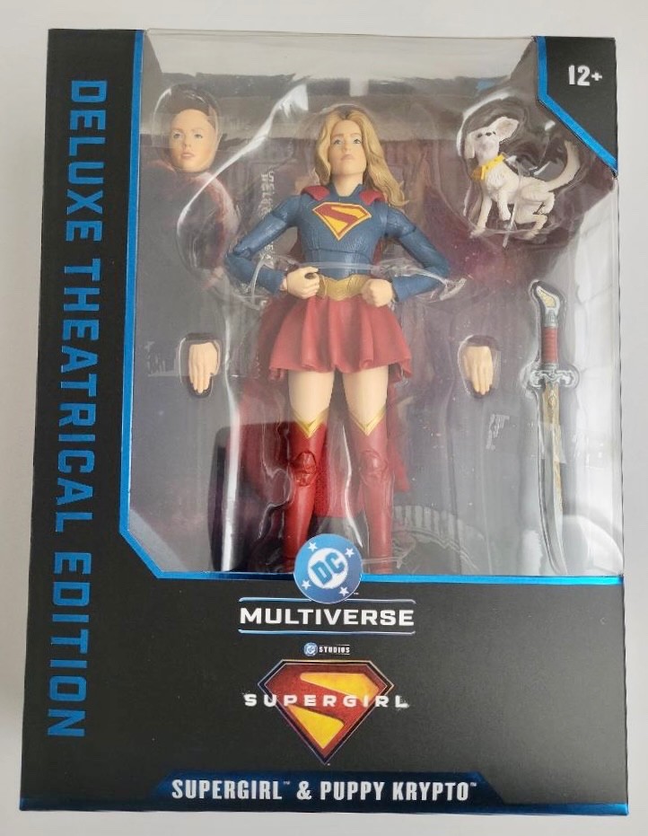 McFarlane DC Supergirl & Puppy Krypto Deluxe Theatrical Edition Figure