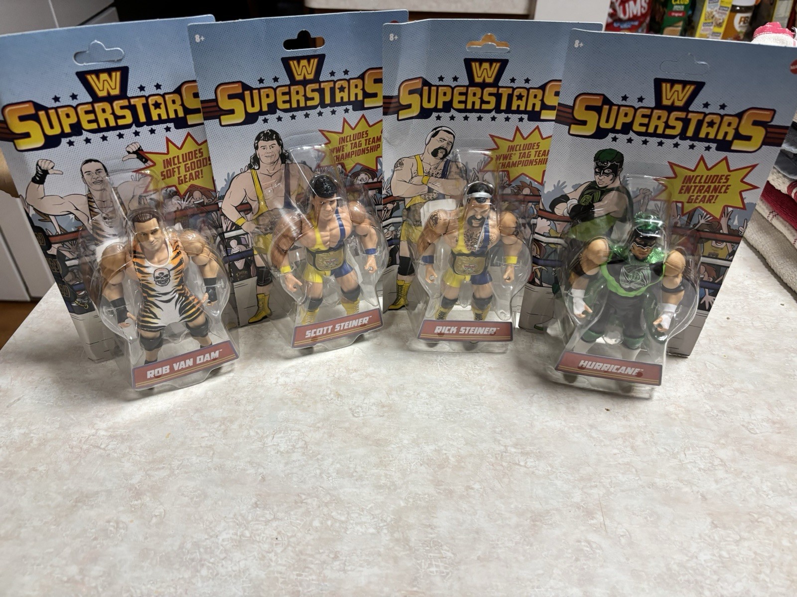 WWE Superstars Series 16 Rob Van Dam, Hurricane, Scott & Rick Steiner Bent Card
