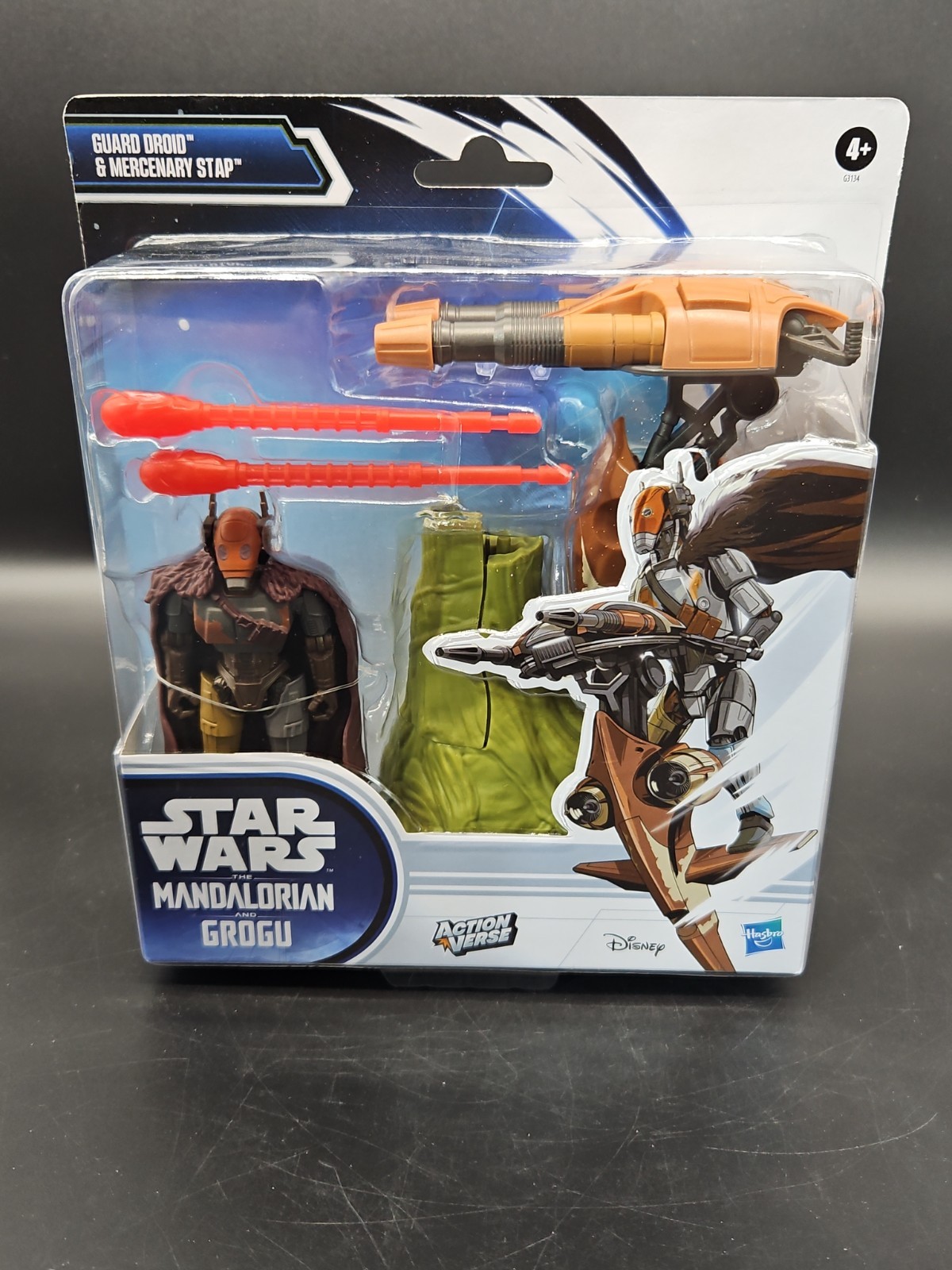Star Wars ActionVerse Guard Droid & Mercenary STAP Mandalorian & Grogu Brand New