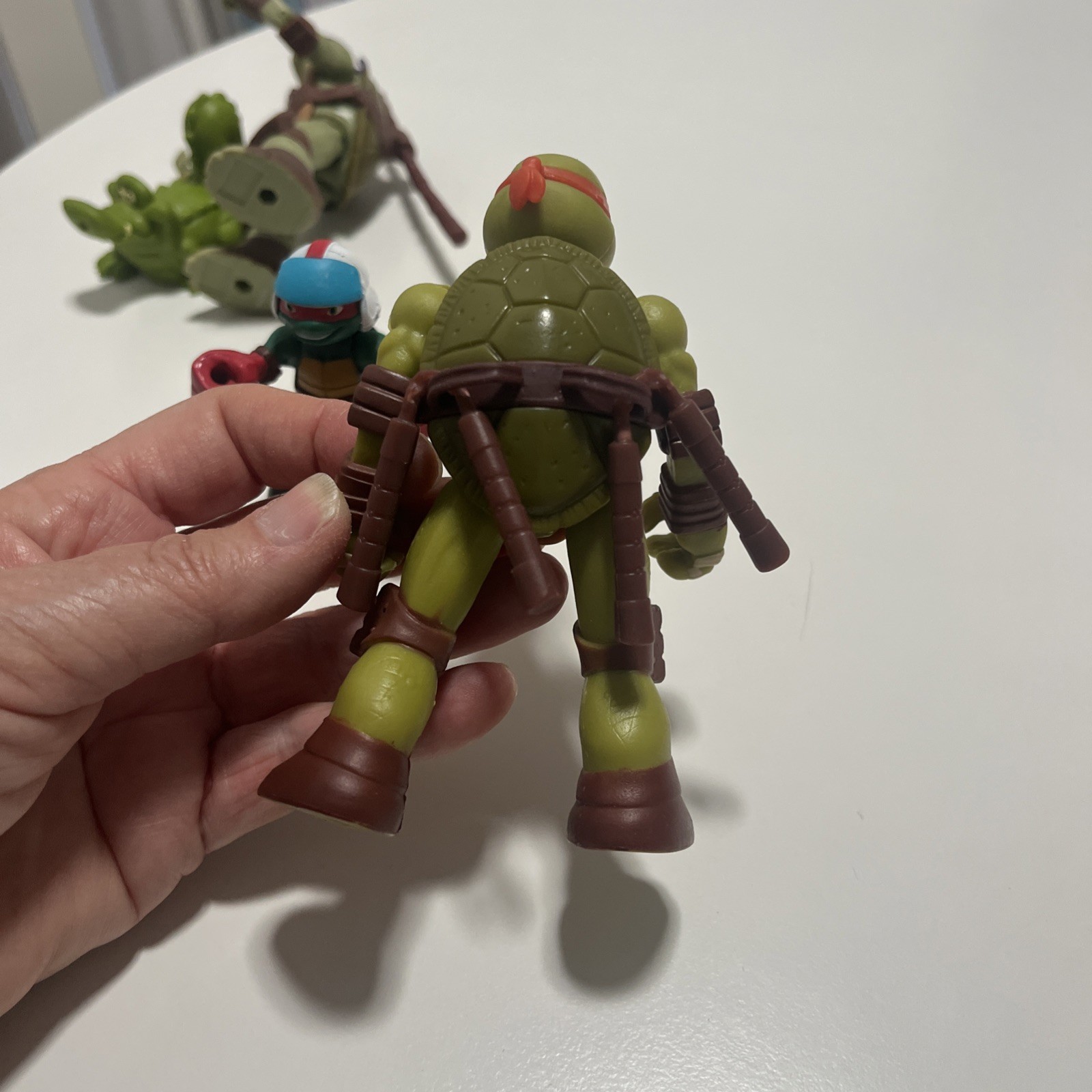 2011 Disney Mattel Tiktok Croc 2013 Ninja Turtle Donatello Four Figures Bundle