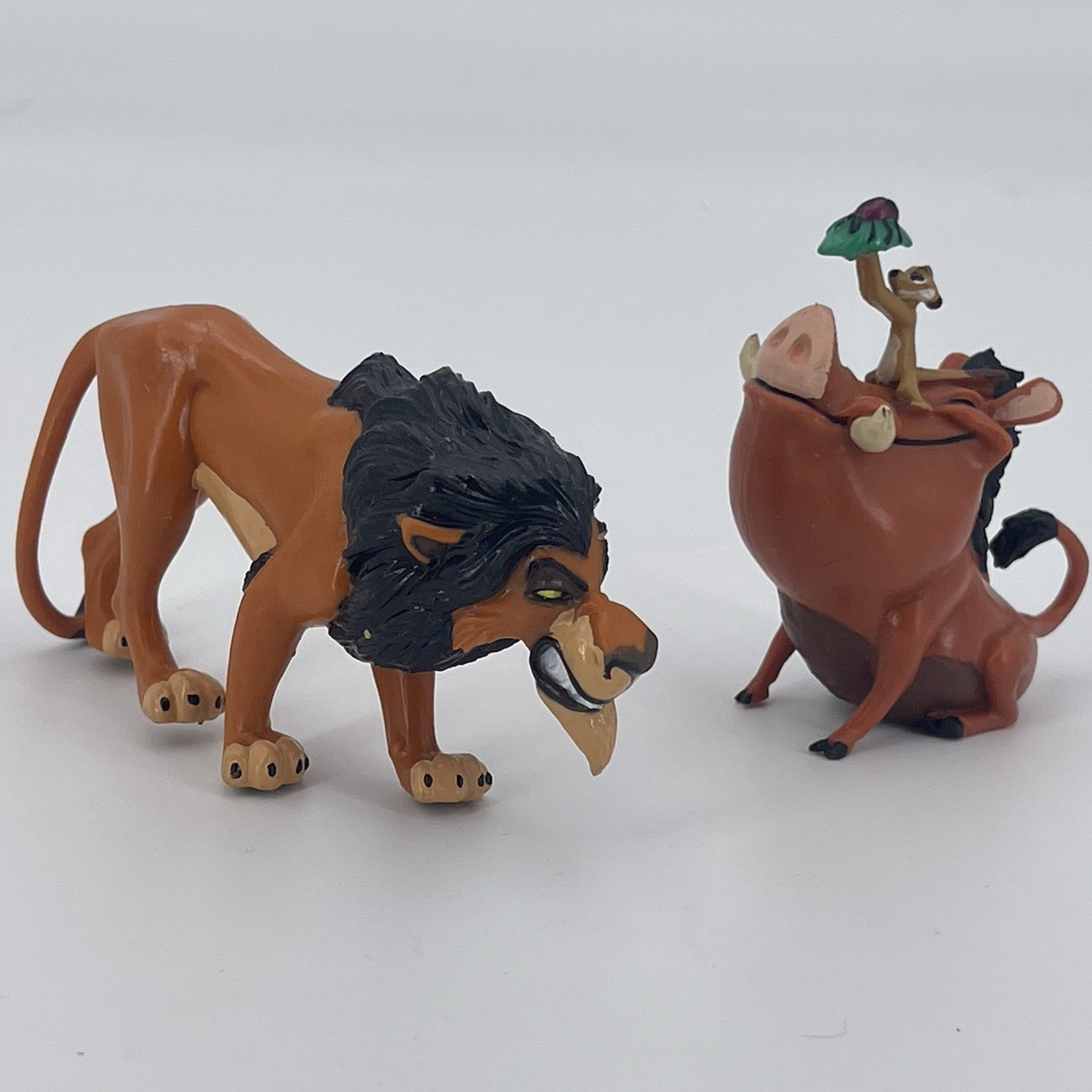 Vintage The Lion King Scar,Timon & Pumbaa PVC Figure Cake Topper Applause Disney