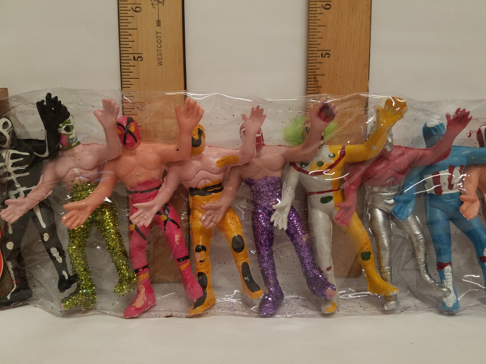 LUCHA LIBRE SET 12 Pack 4in Action Figures Mexican Toys Mexican Wrestlers IAE