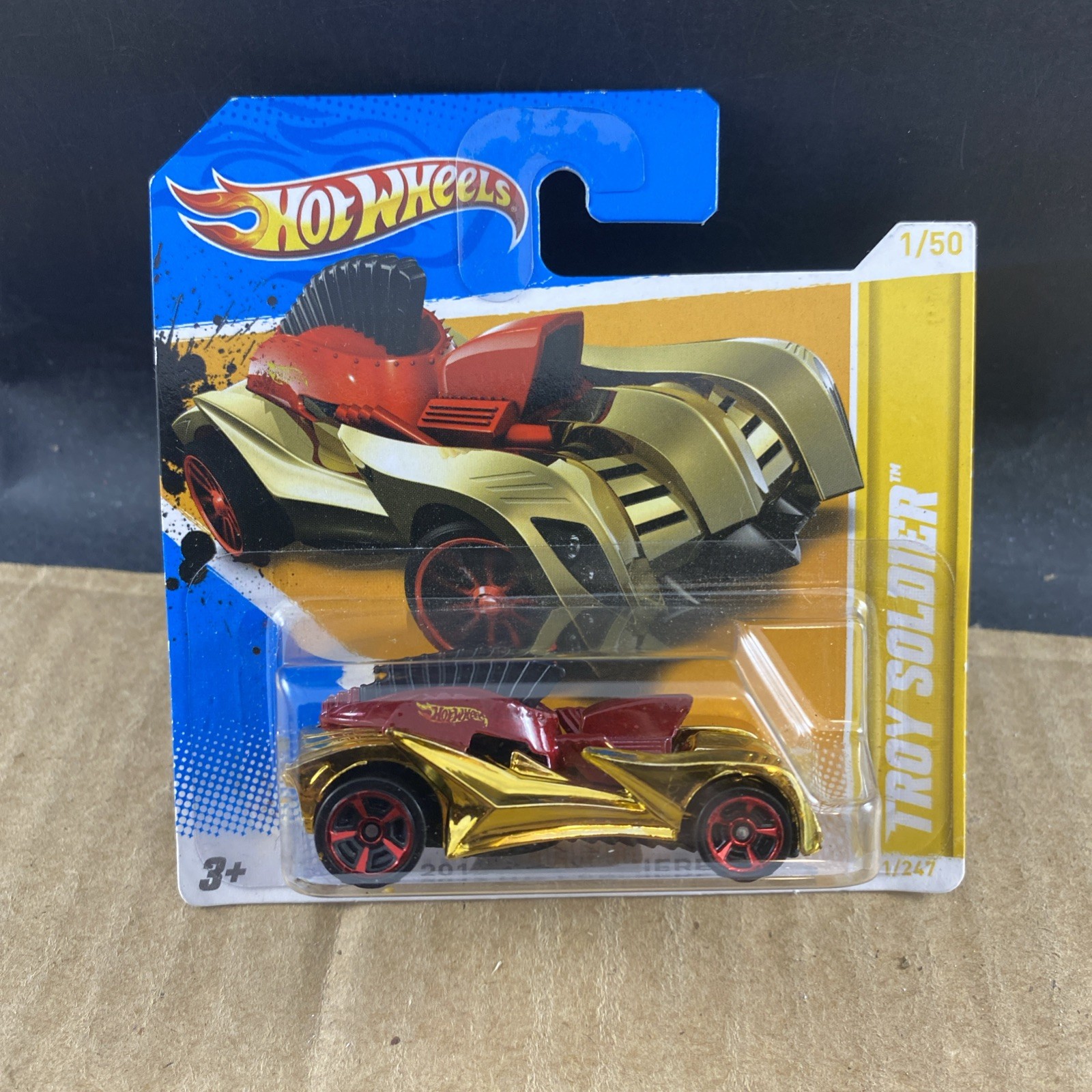 Hot Wheels 2012 HW Premiere Troy Soldier 1/50 Short Card 1/64 MULT ITEMS SHIP $1