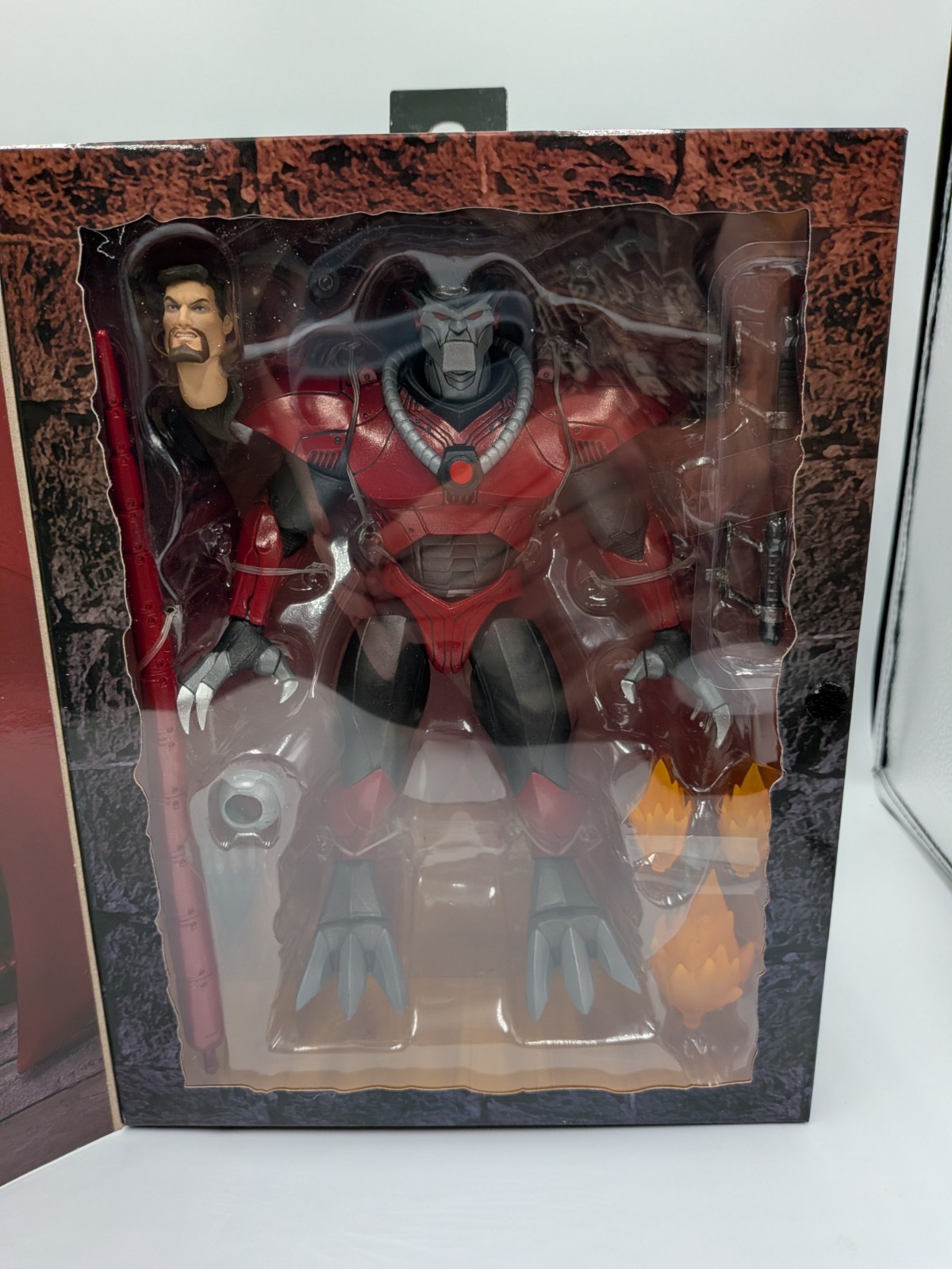 NECA Gargoyles Ultimate Armored David Xanatos Action Figure – New in Box 8&Prime;
