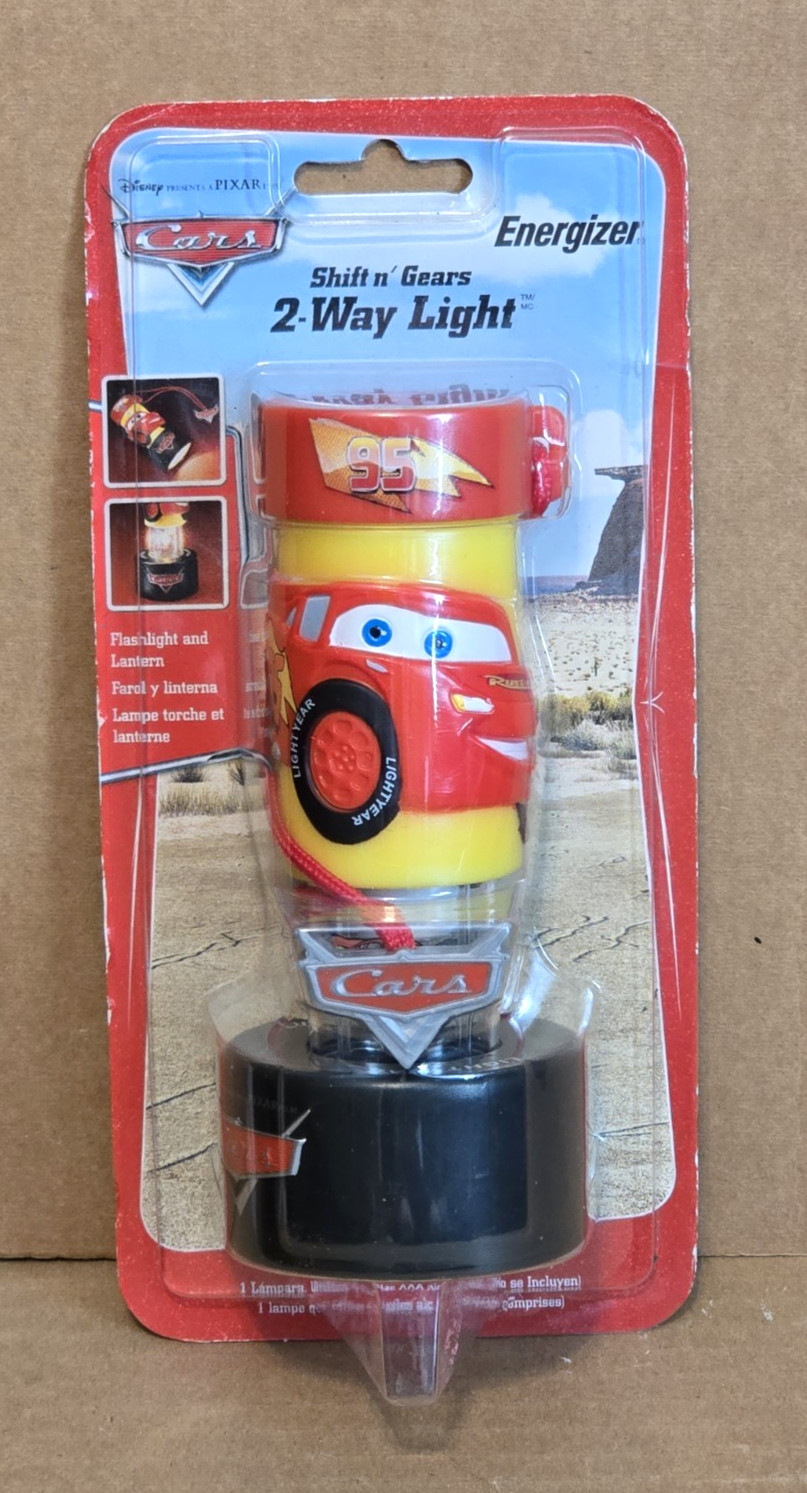 Vintage Disney Pixar Cars Shift n&rsquo; Gears 2-Way Light Energizer Flashlight 2006