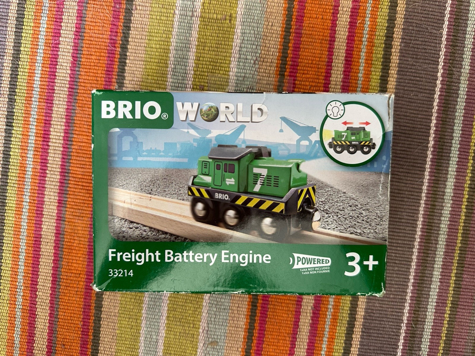 33214 BRIO World Wooden Train Freight Battery Engine! NIB! Thomas!