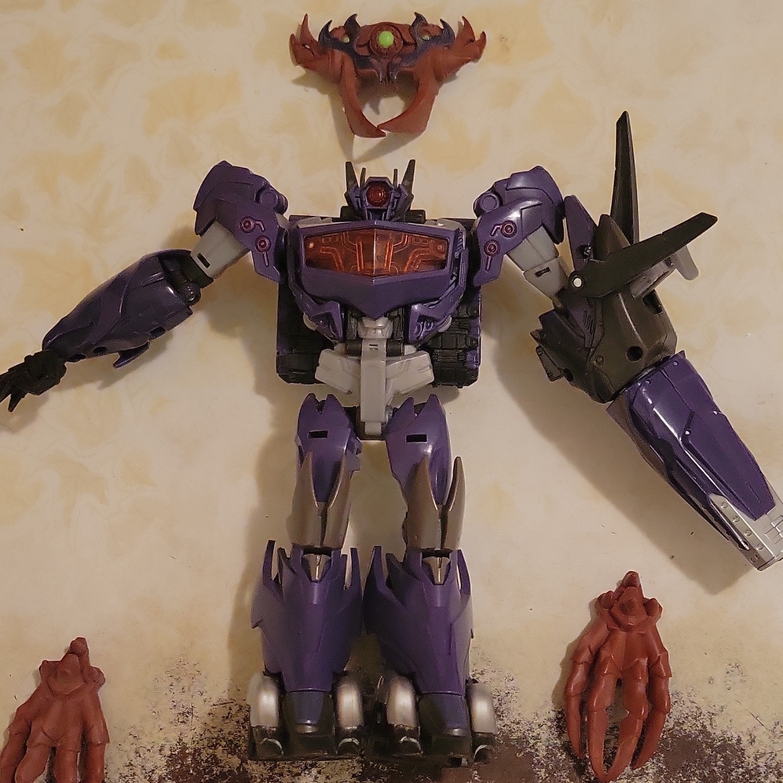 Transformers 2013 Prime Beast Hunters Shockwave Voyager Class Figure Complete