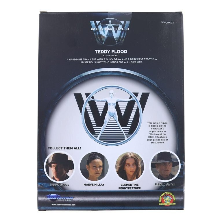 Diamond Select Westworld Teddy Flood Action Figure, 6.5 Inches Tall – NEW IN BOX