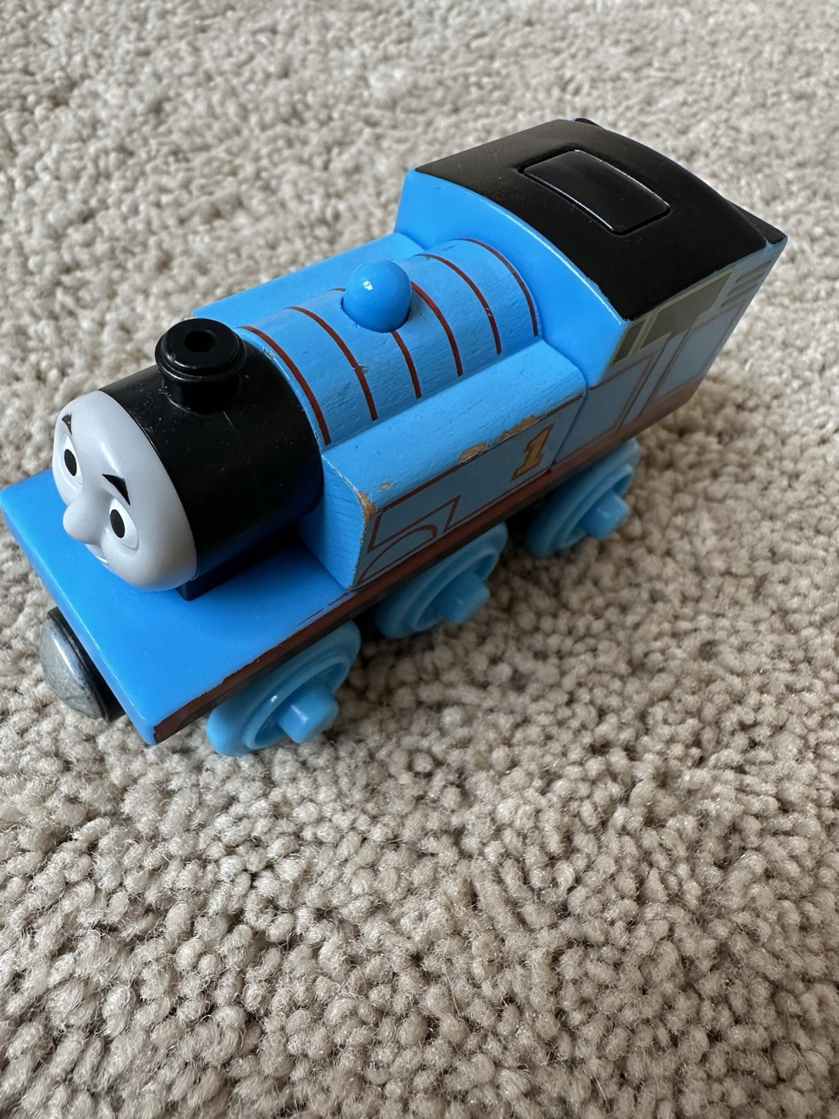Thomas & Friends Talking Thomas Blue Train Wooden Railway Lights Up Y4116