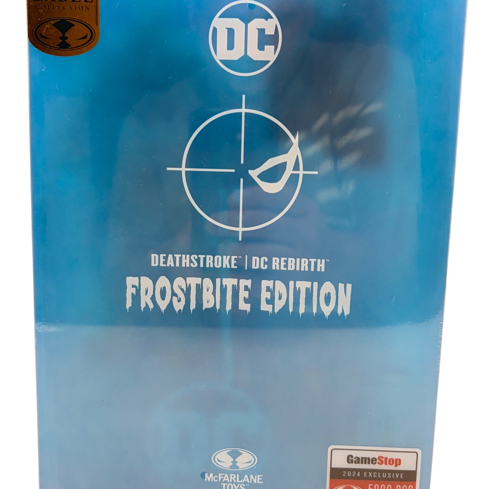 McFarlane DC Multiverse Deathstroke Frostbite Edition Gold Label GameStop 1/5000