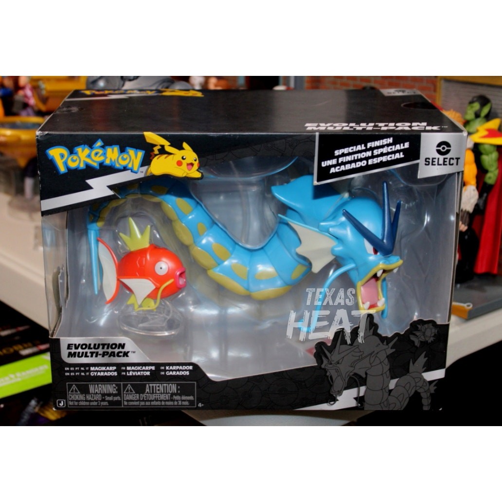 Pokemon Select Magikarp Evolution Multipack Gyarados Action Figure New