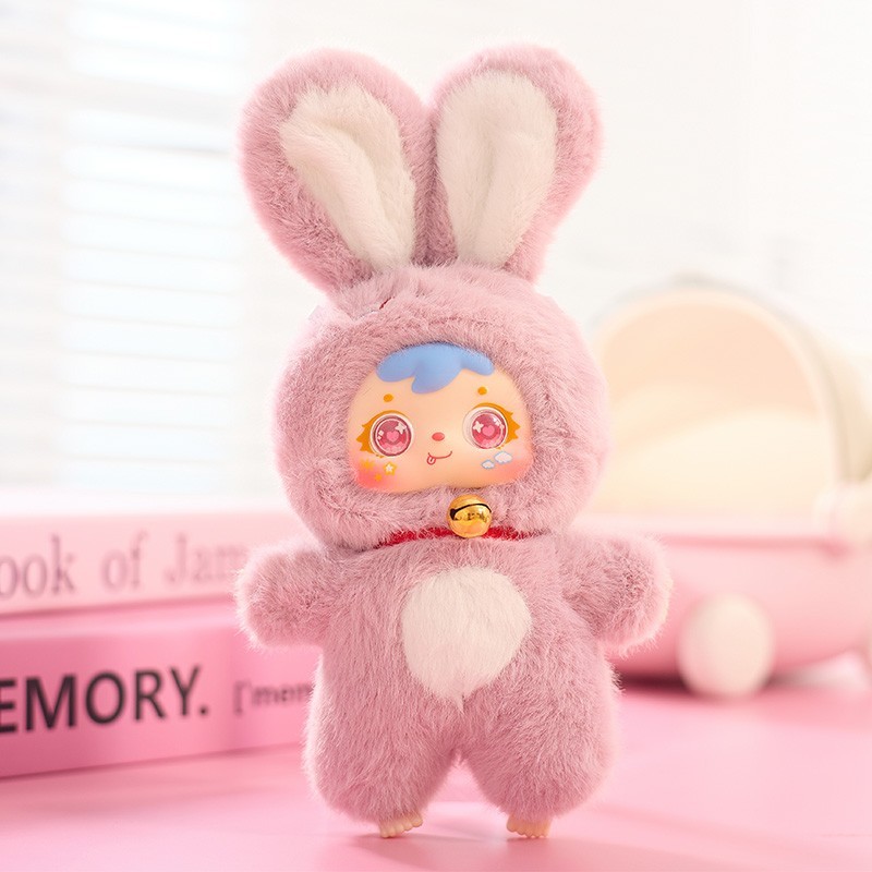 7&Prime; Blind Box Rabbit Plush Keychain Mystery Bunny Doll Large Toy US STOCK Gift