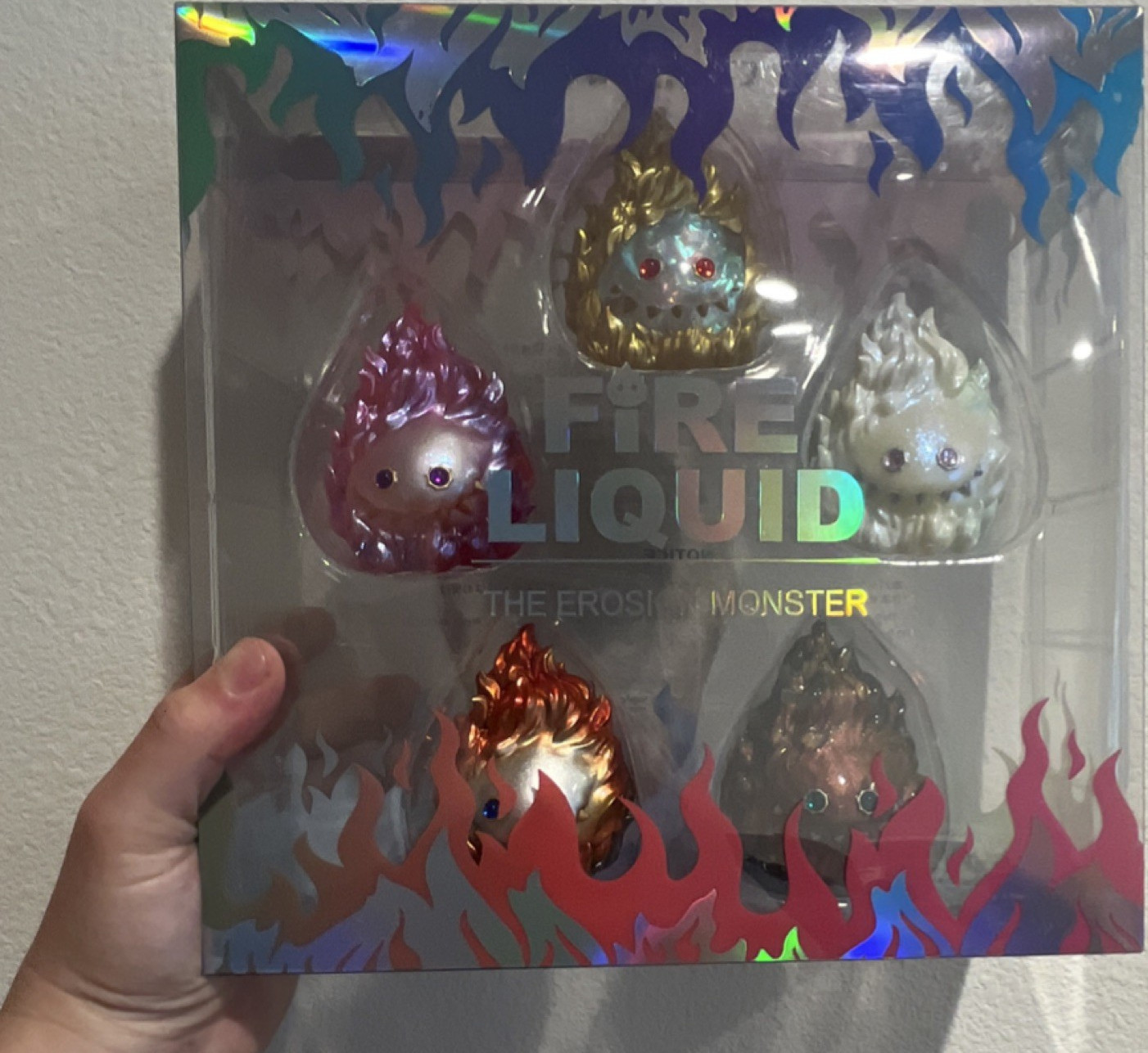 Fire Liquid Frost Monster Mini Figure Set 5 pcs Multicolor In Box
